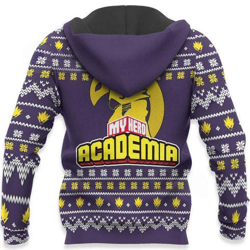 Divesart - Fumikage Tokoyami Ugly Christmas Sweater and Hoodie Dark Shadow My Hero Academia