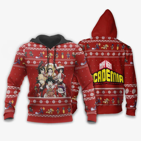 Divesart - My Hero Ugly Christmas Sweater and Hoodie Anime Custom Xmas Gift VA09