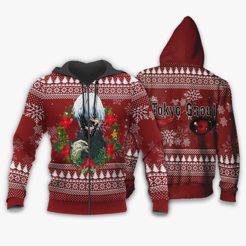 Divesart - Ken Kaneki Cool Ugly Christmas Sweater and Hoodie Tokyo Ghoul Gift Idea