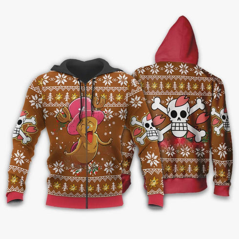 Divesart - Happy ChOne Pieceper Ugly Christmas Sweater and Hoodie One Piece Anime Xmas