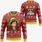 Divesart - Luffy Ugly Christmas Sweater and Hoodie Funny Face One Piece Anime Xmas