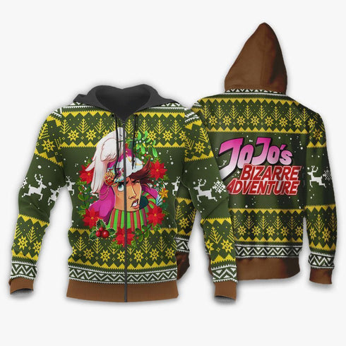 Divesart - Joseph Joestar Ugly Christmas Sweater and Hoodie JoJo's Anime Shirt