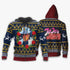 Divesart - Jotaro Kujo Ugly Christmas Sweater and Hoodie JoJo's Anime Xmas Hoodie