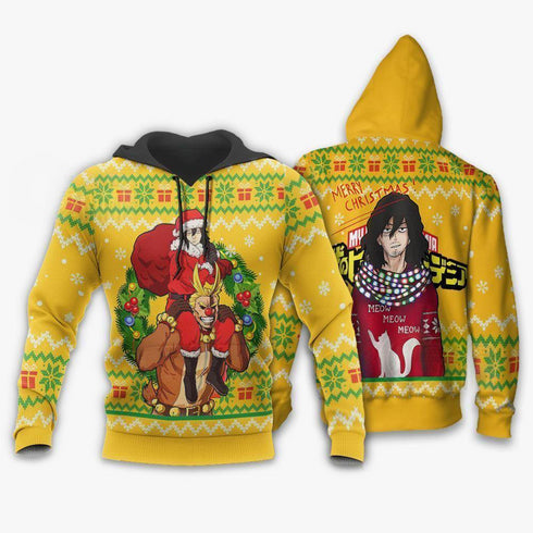 Divesart - Shota Aizawa and All Might Ugly Christmas Sweater and Hoodie MHA Xmas Gift