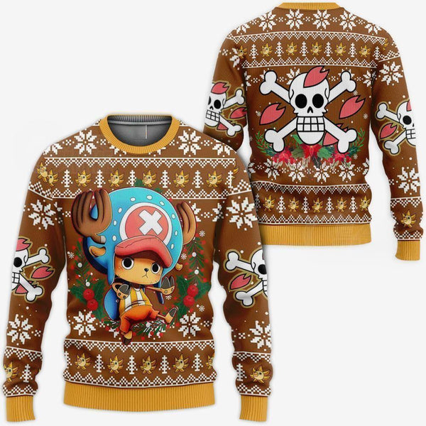 Divesart - Tony Tony ChOne Pieceper Ugly Christmas Sweater and Hoodie One Piece Anime Xmas