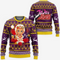 Divesart - Giorno Giovanna Ugly Christmas Sweater and Hoodie JoJo's Anime Xmas Hoodie