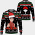 Divesart - Sarada Uchiha Ugly Christmas Sweater and Hoodie Custom Boruto Anime Xmas Gifts