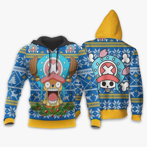 Divesart - ChOne Pieceper Ugly Christmas Sweater and Hoodie Custom One Piece Anime Xmas Gifts