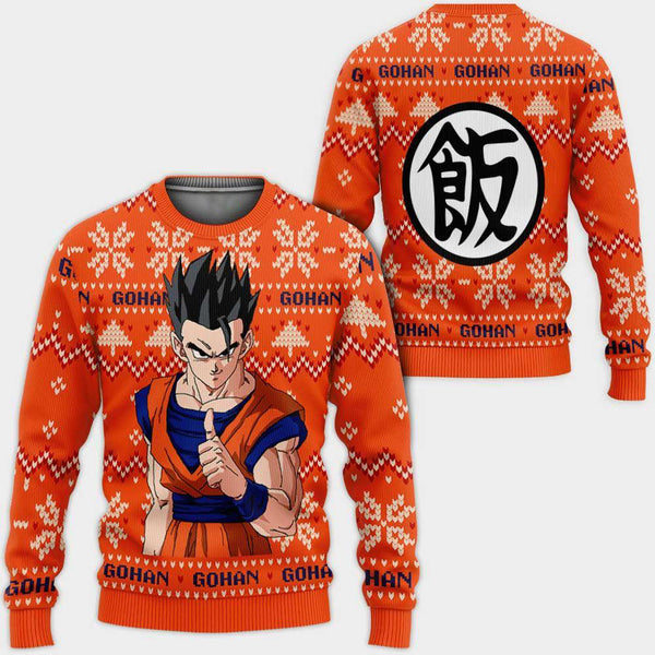 Divesart - Gohan Christmas Sweater Custom Anime DB Xmas Gifts