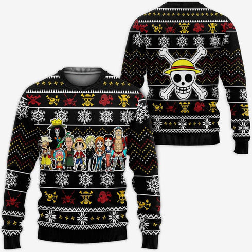 Divesart - Heart Pirates Ugly Christmas Sweater and Hoodie Custom Anime One Piece Xmas Gifts