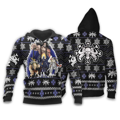 Divesart - Kaido Beast Pirates Ugly Christmas Sweater and Hoodie Custom Anime One Piece Xmas Gifts