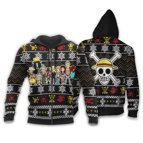 Divesart - Heart Pirates Ugly Christmas Sweater and Hoodie Custom Anime One Piece Xmas Gifts