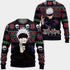 Divesart - Satoru Gojo Ugly Christmas Sweater and Hoodie Custom Anime Jujutsu Kaisen Xmas Gifts