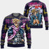 Divesart - Caesar Anthonio Zeppeli Ugly Christmas Sweater and Hoodie Custom JoJo's Bizzare Adventure Anime Xmas Gifts