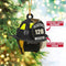giftngon - Personalized Love Firefighter Helmet Chrismas Ornament |Custom Name & Number