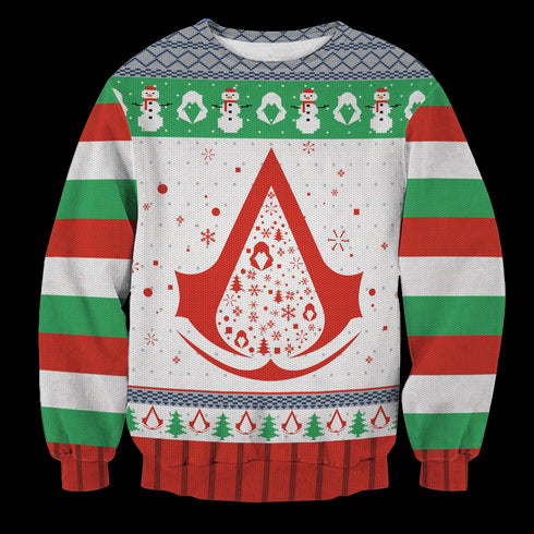 Divesart - Assassin's Creed Christmas Unisex Wool Sweater - Ugly Christmas Sweater