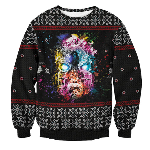 Divesart - Borderlands Psycho Unisex Wool Sweater - Ugly Christmas Sweater