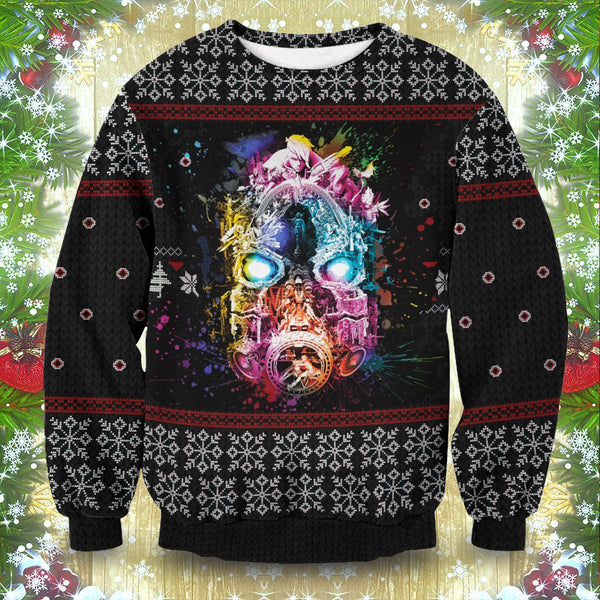 Divesart - Borderlands Psycho Unisex Wool Sweater - Ugly Christmas Sweater