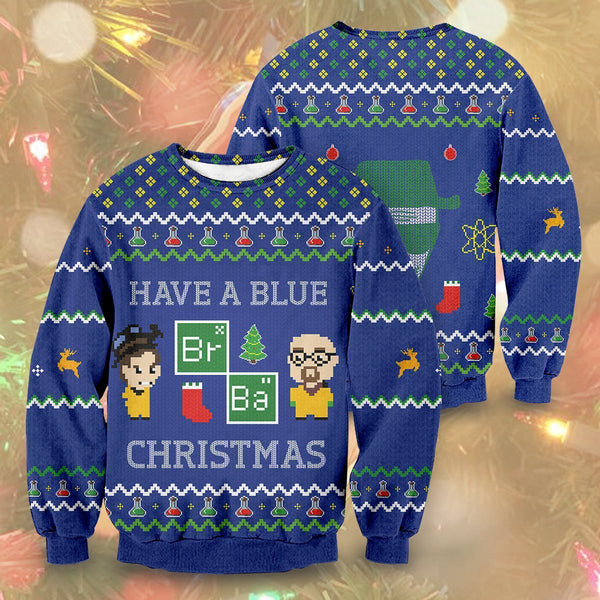 Divesart - Breaking Bad Holiday Unisex Wool Sweater - Ugly Christmas Sweater