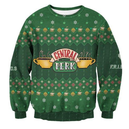 Divesart - Central Perk Unisex Wool Sweater - Ugly Christmas Sweater