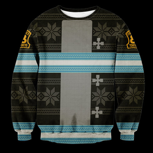 Divesart - Fire Force Christmas Unisex Wool Sweater - Ugly Christmas Sweater