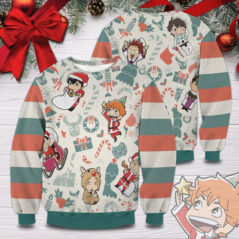 Divesart - Haikyuu Christmas Unisex Wool Sweater - Ugly Christmas Sweater
