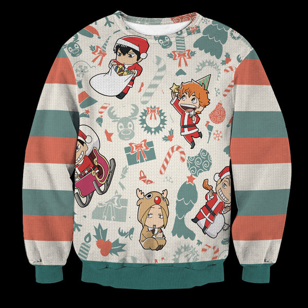 Divesart - Haikyuu Christmas Unisex Wool Sweater - Ugly Christmas Sweater