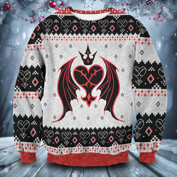 Divesart - Heartless Christmas Unisex Wool Sweater - Ugly Christmas Sweater