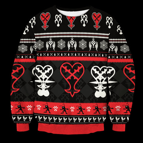 Heartless Christmas v2 Unisex Wool Sweater