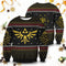 Divesart - LOZ Triforce Christmas Unisex Wool Sweater - Ugly Christmas Sweater