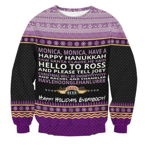 Monica Happy Hanukkah Unisex Wool Sweater