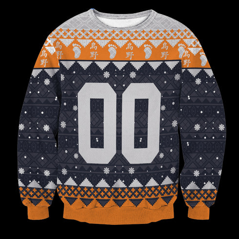 Divesart - Personalized Karasuno Christmas Unisex Wool Sweater - Ugly Christmas Sweater