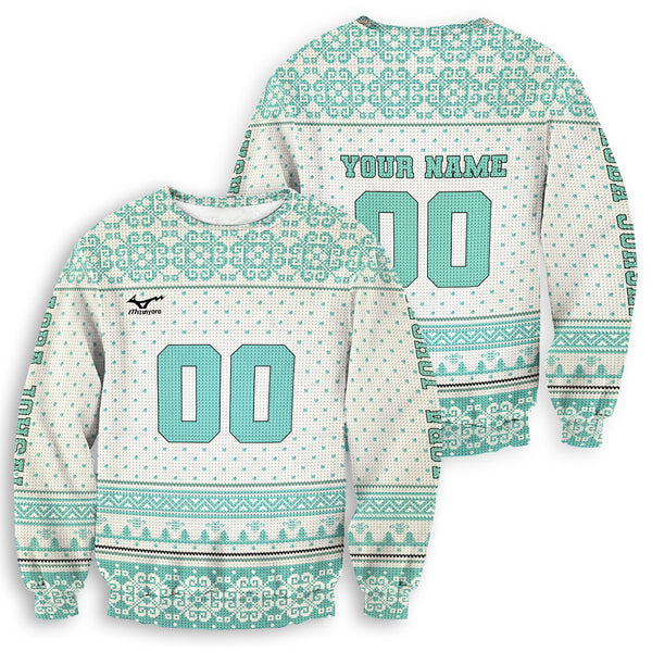 Divesart - Personalized Team Aoba Johsai Christmas Unisex Wool Sweater - Ugly Christmas Sweater