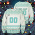 Divesart - Personalized Team Aoba Johsai Christmas Unisex Wool Sweater - Ugly Christmas Sweater