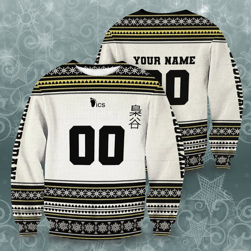 Divesart - Personalized Team Fukurodani Christmas Unisex Wool Sweater - Ugly Christmas Sweater