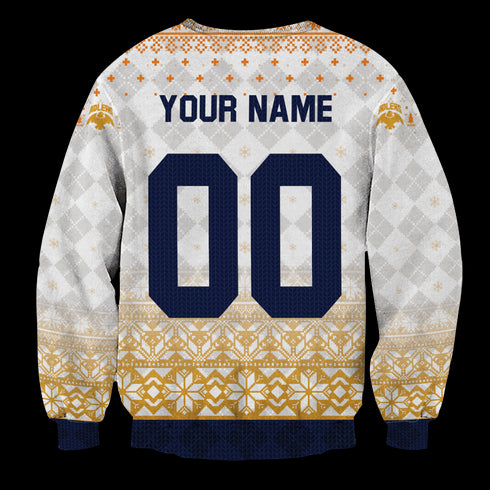 Divesart - Personalized Team Schweiden Adlers Christmas Unisex Wool Sweater - Ugly Christmas Sweater