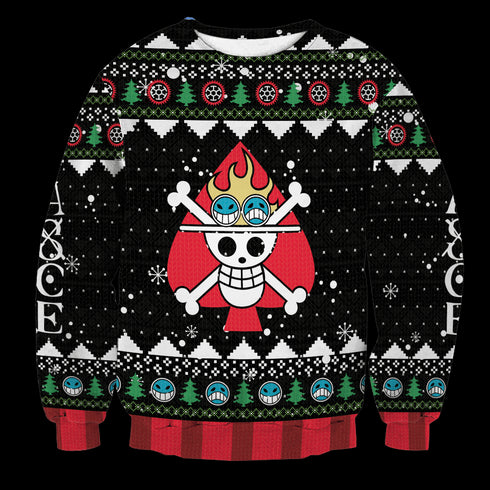 Divesart - Pirate Ace Unisex Wool Sweater - Ugly Christmas Sweater