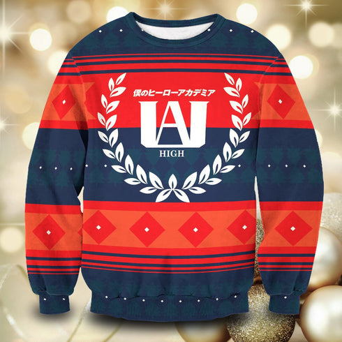 Divesart - UA High Christmas Unisex Wool Sweater - Ugly Christmas Sweater