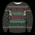 Divesart - Wanna Build A Snowman Unisex Wool Sweater - Ugly Christmas Sweater