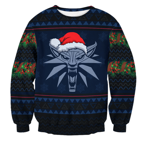 Divesart - Witcher Geralt Christmas Unisex Wool Sweater - Ugly Christmas Sweater