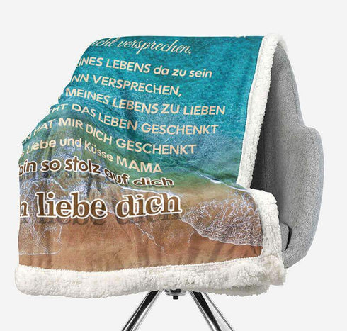 Divesart - Decke von Mutter zu Sohn - "Meer der Liebe"