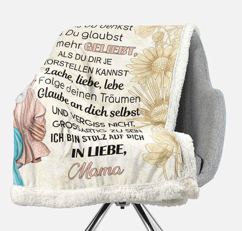 Divesart - Decke von Mutter zu Tochter - "Du bist meine Welt"