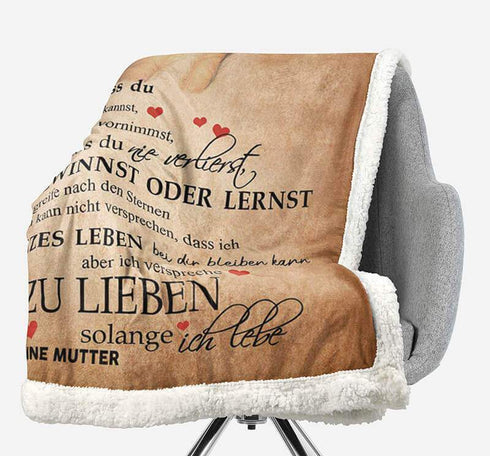 Divesart - Decke von Mutter zu Tochter - "Ich werde immer bei dir sein"