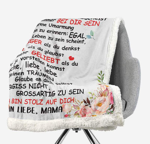 Divesart - Decke von Mutter zu Tochter - "Ich gedeihe mit dir"