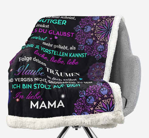 Divesart - Decke von Mutter zu Tochter - "Schönheit ist in dir"