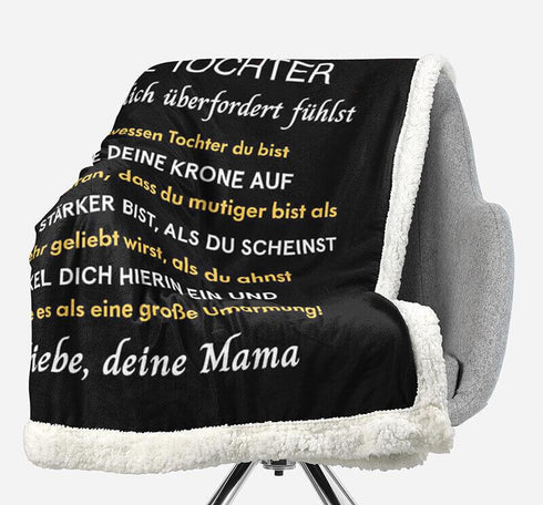 Divesart - Decke von Mutter zu Tochter - "Wertvolle Momente"