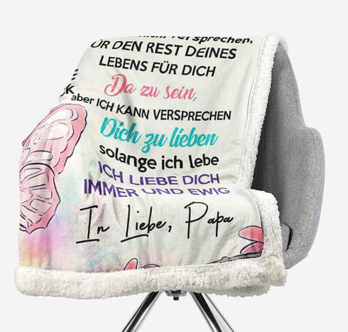 Divesart - Decke vom Vater an die Tochter - "Fabelhafter Charme der Gefühle"