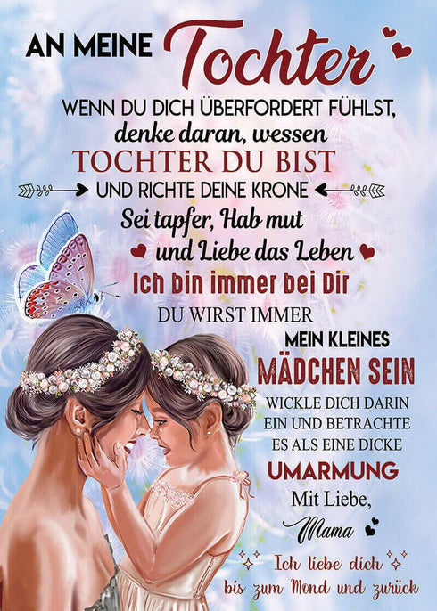 Divesart - Decke von Mutter zu Tochter - "Mein größtes Glück"