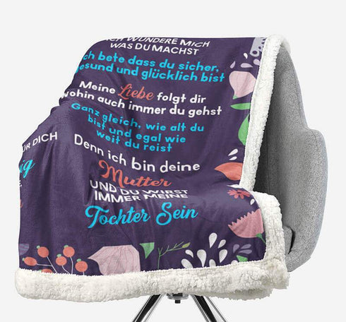 Divesart - Decke von Mutter zu Tochter - "Die Ewigkeit der Liebe Mutter zur Tochter"