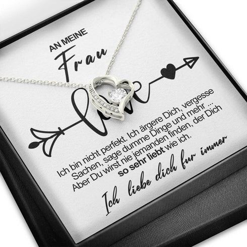Divesart - Weißgold-Halskette - Für meine schöne Frau